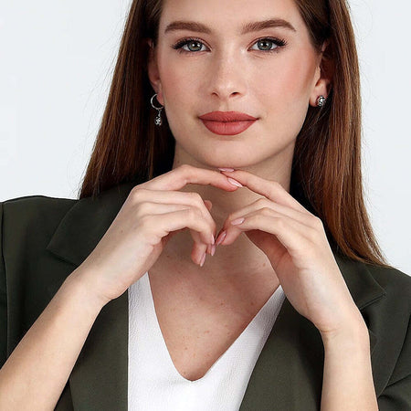 Orecchini-MORELLATO-donna-Istanti-acciaio-coccinella