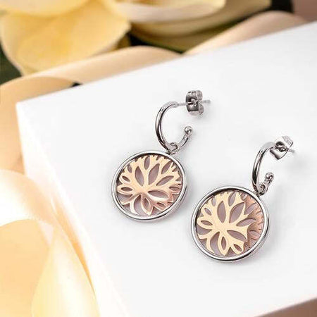 Orecchini-MORELLATO-donna-Loto-acciaio-/-rose-gold