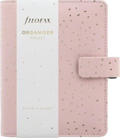 Organiser Confetti - f.to Pocket - 146 x 128 x 36 mm - con cinturino - rosa - Filofax Cancelleria e prodotti per ufficio/Archivio ufficio e accessori per scrivania/Archivio ufficio/Portablocchi e portamoduli Eurocartuccia - Pavullo, Commerciovirtuoso.it