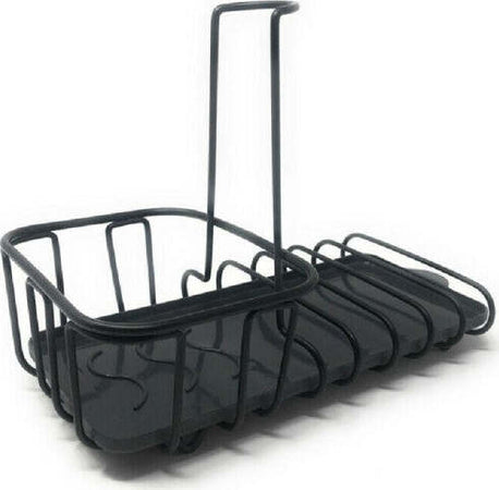 Organizer-Accessori-Da-Lavello-Cucina-Porta-Spugnetta-Spugne-Con-Sgocciolatoio