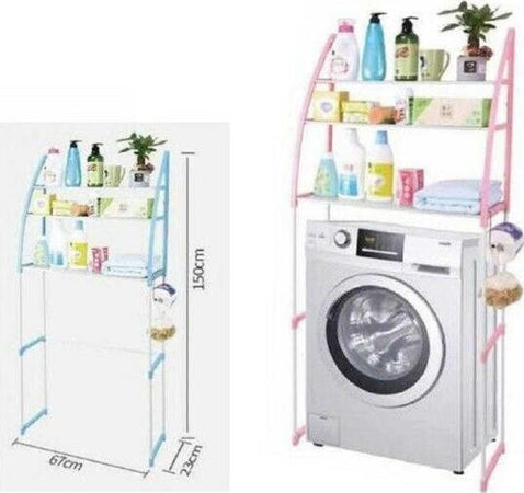 Organizer-Mensole-Scaffale-Sopra-Lavatrice-Wc-Bagno-Salvaspazio