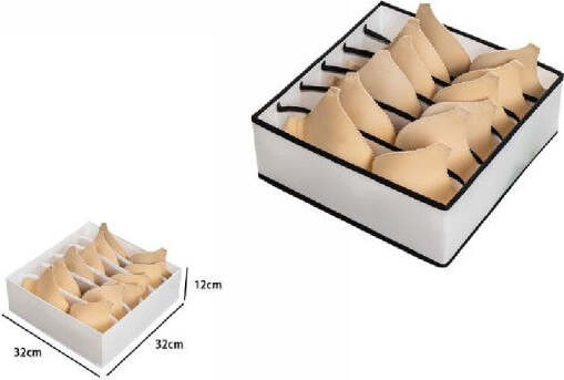 Organizer-Organizzatore-Per-Cassetti-Armadio-Mobile-32x32x12cm-6-Scomparti-69590