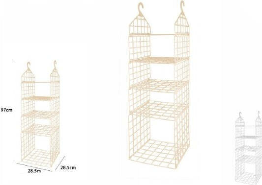 Organizer-Per-Armadi-5-Ripiani-Con-Ganci-Grucce-Salvaspazio-97-X-29-X-29cm-70947