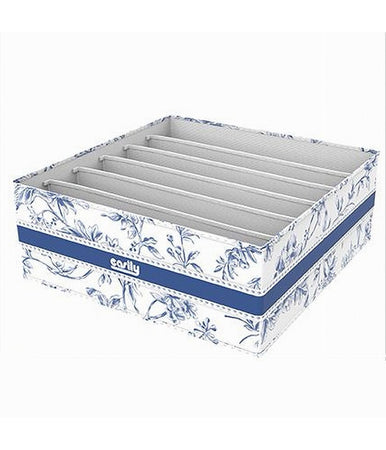 Organizer Per Armadio 6 Scomparti Scatola Salvaspazio 32x32x12 Cm Fantasia 87329