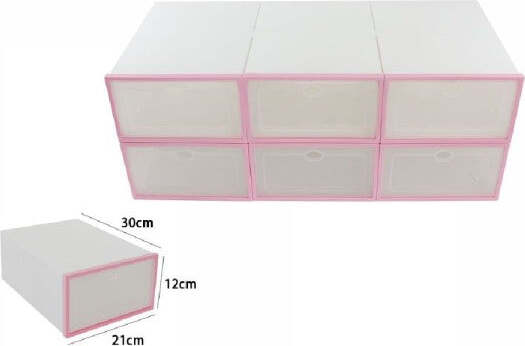 Organizer-Portascarpe-A-Cubi-6-Scomparti-6-Paia-Box-Contenitore-Scarpiera-70519