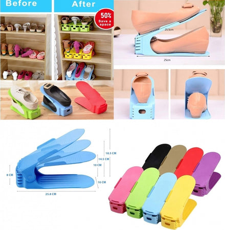 ORGANIZER REGOLABILE ARMADIO HOLDER SHOES RACK SCARPIERA SALVASPAZIO PORTASCARPE  Trade Shop italia - Napoli, Commerciovirtuoso.it