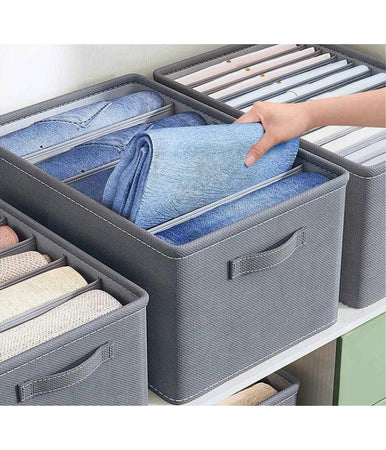 Organizer Salvaspazi Armadi Pieghevole 12 Scomparti Contenitore 44x20x30cm 87405