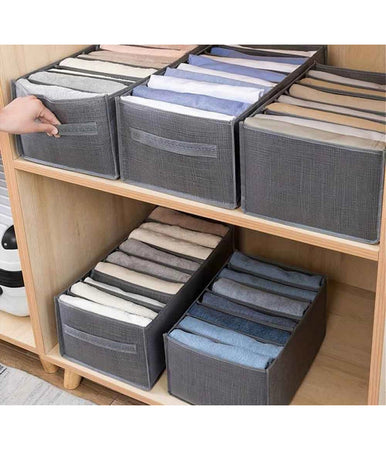 Organizer Salvaspazi Armadi Pieghevole 12 Scomparti Contenitore 44x20x30cm 87405