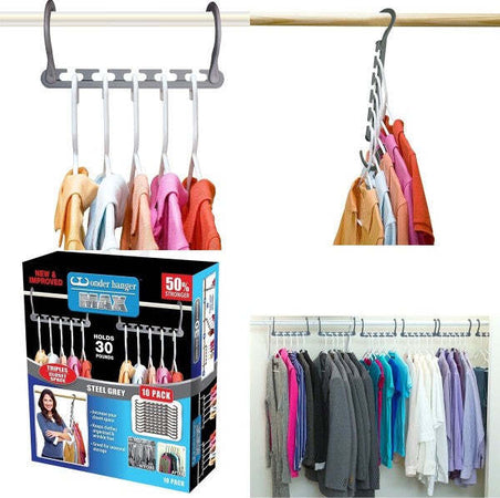 Organizer-Salvaspazio-8-Porta-Stampelle-Grucce-Per-Armadio-Wonder-Hanger-Max