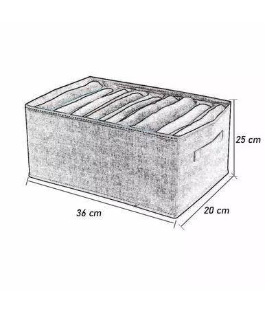 Organizer Salvaspazio Per Armadi Scatola Pieghevole 9 Scomparti 36x20x25cm 87402