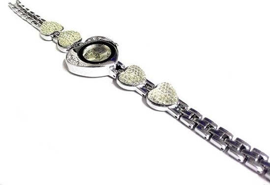 Orologio-A-Cuore-Con-Strass-Grandi-Taglio-Swarovski-Su-Quadrante-E-Bracciale