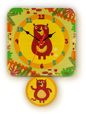 Orologio A Pendolo - Orsi Da Parete Cameretta Bambini Dida
