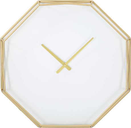 Orologio Da Muro Goldy Octagonal Cm 56X6,5X56 Casa e cucina/Decorazioni per interni/Orologi/Orologi da parete Led Mall Home - Napoli, Commerciovirtuoso.it
