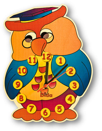 Orologio Da Parete - Gufo per Cameretta Bambini Dida