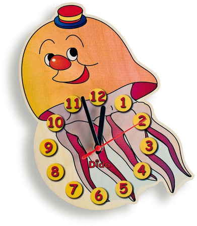 Orologio Da Parete - Medusa Per Cameretta Bambini in Legno Dida