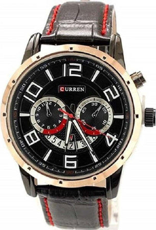 Orologio-Da-Polso-Per-Uomo-Con-Cinturino-In-Pelle-E-Qudrante-Nero-Curren-W8140