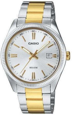 Orologio Da Polso Uomo Casio Mtp-1302psg-7avef in Acciaio Inossidabile Bicolore