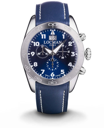 Locman Isola D'Elba orologio uomo cronografo blu