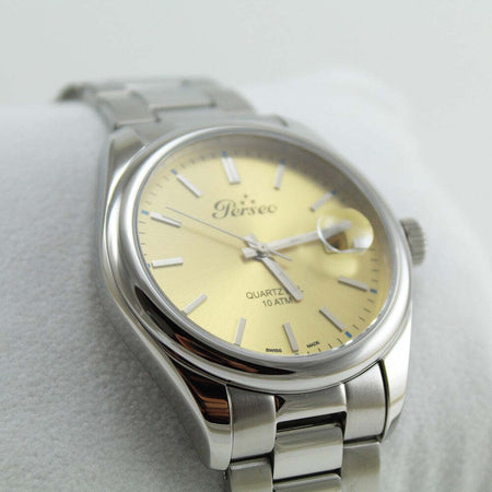 Orologio uomo Perseo Moderno quadrante champagne stile retrò 10 ATM