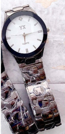 Orologio-Da-Polso-Yx-Uomo-Analogico-Quarzo-Fashion-Brillantino-Quadrante-Bianco