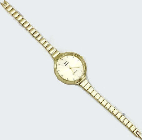 Orologio-Da-Polso-Zcc-Donna-Analogico-Al-Quarzo-Acciaio-Moderno-Fashion-Dorato