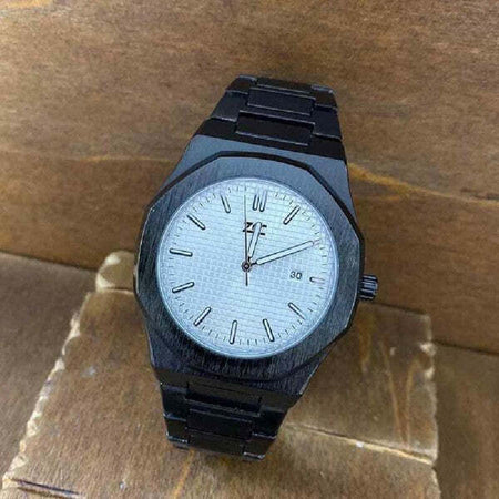 Orologio-Da-Polso-Zcc-Uomo-Al-Quarzo-Analogico-Data-Elegante-Nero-Fondo-Bianco