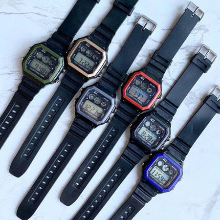 Orologio-Da-Polso-Zcc-Wr10m-Digitale-Crono-Luce-Sport-Vintage-Cinturino-Plastica