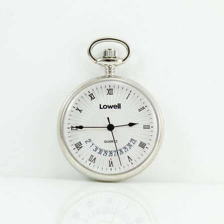 Orologio da tasca Lowell al quarzo con datario cassa lucida 42 mm