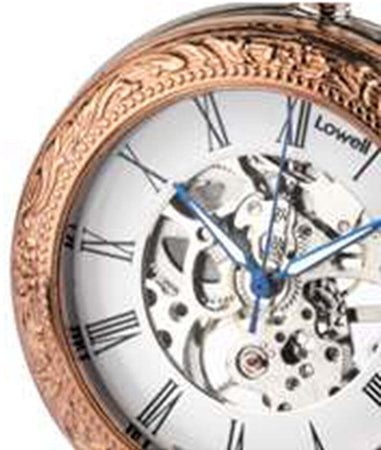 Orologio da tasca Meccanico carica manuale Lowell con movimento a vista