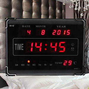 OROLOGIO DIGITALE A LED CON DATARIO TEMPERATURA ORARIO SVEGLIA A PARETE MURO Casa e cucina/Decorazioni per interni/Orologi/Sveglie Trade Shop italia - Napoli, Commerciovirtuoso.it