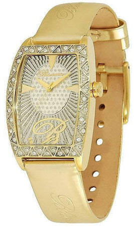 Orologio donna in Pelle Oro Blumarine con Brillantini Orologi Dorati per lei Quarzo Analogico Blu Marine
