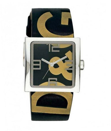 Orologio Donna Solo Tempo Dolce & Gabbana Con Cinturino In Pelle Marrone e Cassa Quadrata D&G Regalo Per Lei Accessorio Moda