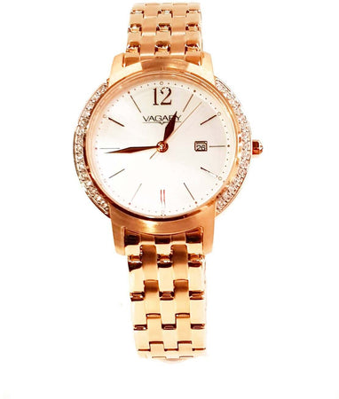 Orologio Donna Vagary Flayr Placcato Oro Solo Tempo con Zirconi Brillantini Sfondo Vagary By Citizen