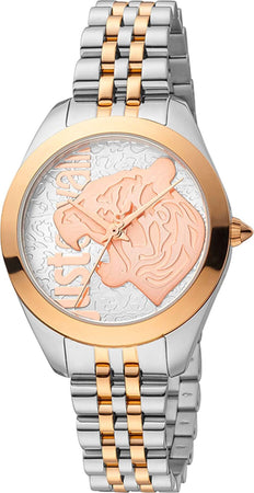 Orologio-JUST-CAVALLI-donna-Animalier-tempo-acciaio-/-oro-rosa