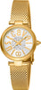 Orologio-JUST-CAVALLI-donna-MODENA-acciaio-dorato-/-bianco