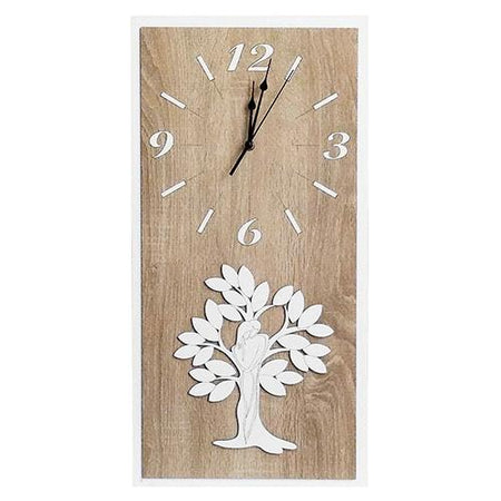 Orologio da parete in legno mdf, applicazione personalizzabile. Misure cm. 30 x 60 h.