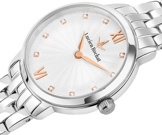 Orologio-LUCIEN-ROCHAT-donna-Charme-Diamond-acciaio-/-bianco