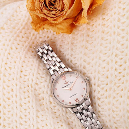 Orologio-LUCIEN-ROCHAT-donna-Charme-Diamond-acciaio-/-bianco
