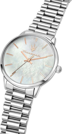 Orologio-MASERATI-donna-Royale-tempo-acciaio-/-madreperla