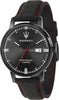 Orologio-MASERATI-uomo-Eleganza-datario-pelle-nero