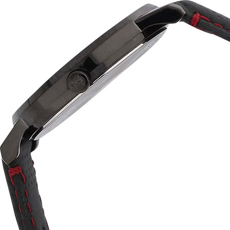 Orologio-MASERATI-uomo-Eleganza-datario-pelle-nero