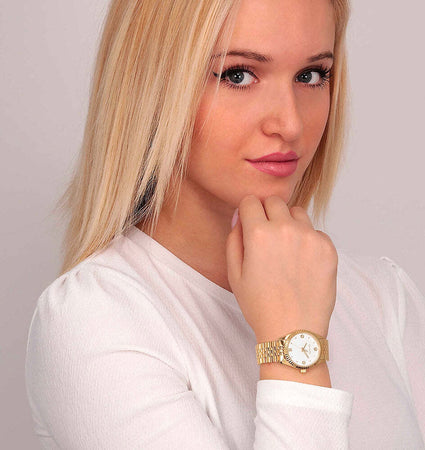 Orologio-Oui&Me-solo-tempo-donna-Coquette-oro-/-bianco