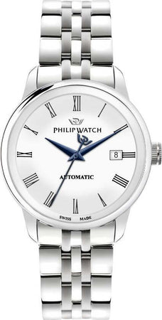 Orologio-PHILIP-WATCH-Anniversary-Automatico-data-acciaio-/-bianco