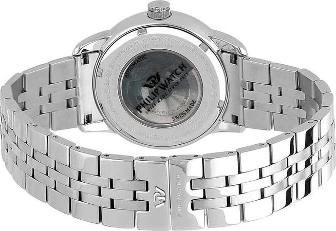Orologio-PHILIP-WATCH-Anniversary-Automatico-data-acciaio-/-bianco