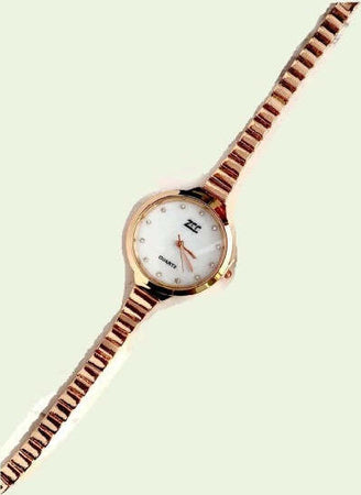 Orologio-Polso-Zcc-Donna-Analogico-Quarzo-Acciaio-Moderno-Fashion-Oro-Rosa-Bianco