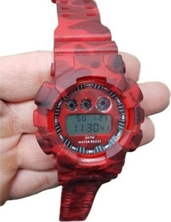 Orologio-Sportivo-Polso-Zh-7901-Uomo-Cronografo-Digitale-Data-Camouflage-Rosso