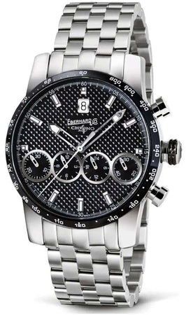 Orologio Uomo Eberhard 31073.Cn Da Polso Quadrante Tondo Orologio Automatico Vetro Antiriflesso Cinturino in Acciaio Chaque
