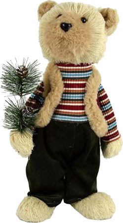 Orsetto con maglietta peluche natalizio da interno h 40 cm Casa e cucina/Decorazioni per interni/Addobbi e decorazioni per ricorrenze/Decorazioni natalizie/Schiaccianoci MagiediNatale.it - Altamura, Commerciovirtuoso.it