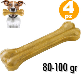 Ossa Per Cani Spuntino Snack Per Cane 4 Pezzi Osso Da Masticare 80-100 Gr 13cm Prodotti per animali domestici/Cani/Golosità/Ossi Trade Shop italia - Napoli, Commerciovirtuoso.it