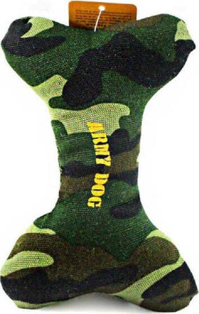Osso-In-Tela-Per-Cane-18-Cm-Giocattolo-Per-Animali-Gioco-Cani-Colore-Militare